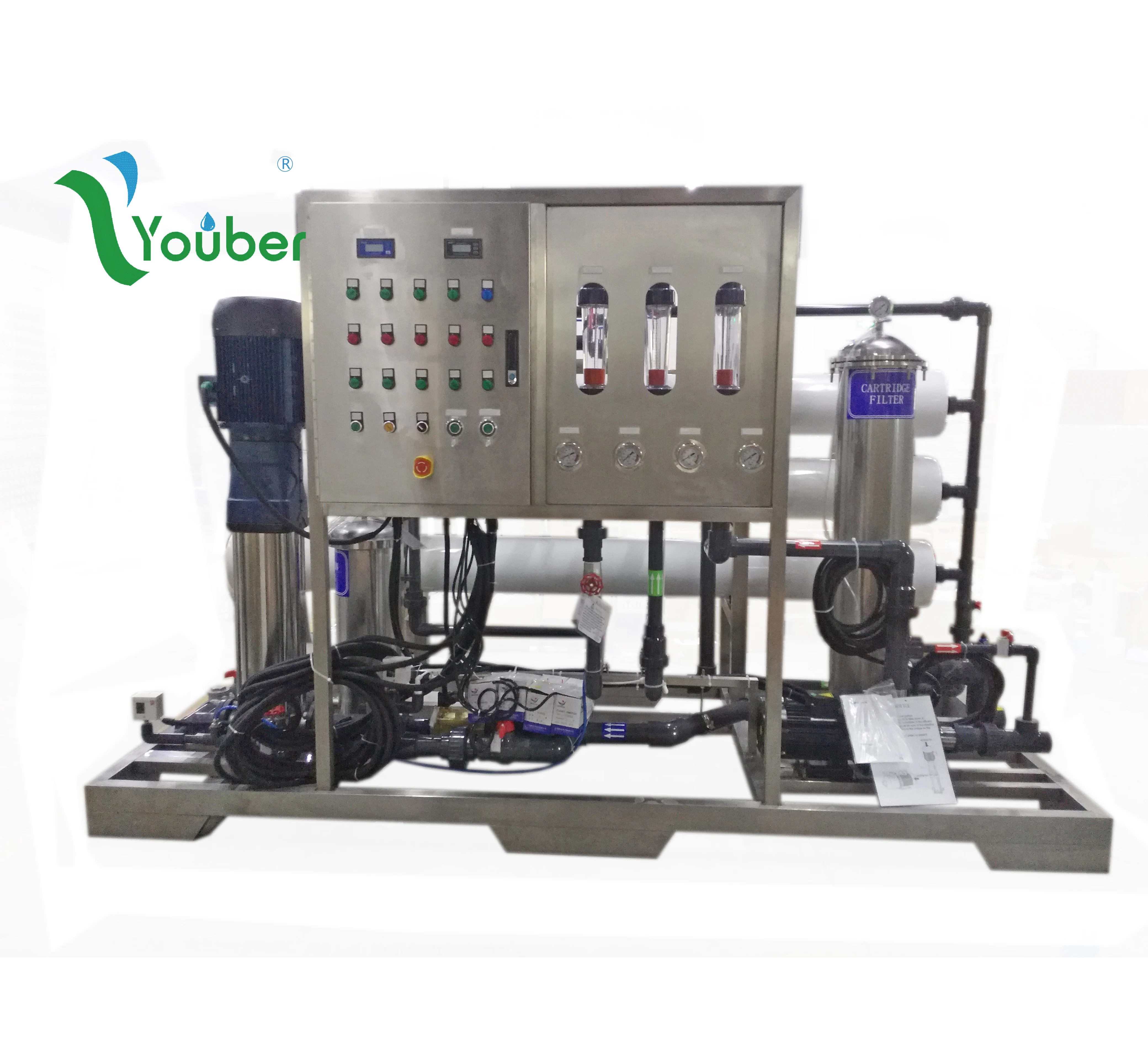 5 Ton/hour Reverse Osmosis System RO Plant For Agriculture Irrigation Salt Water Purification System RO Desalination Machine