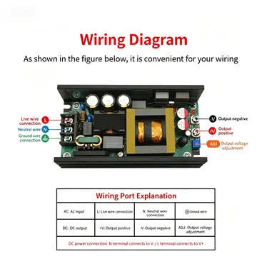 Ac-dc 250w/300w 220v to 12v24v36v48v multi-voltage power module step-down voltage stabilization