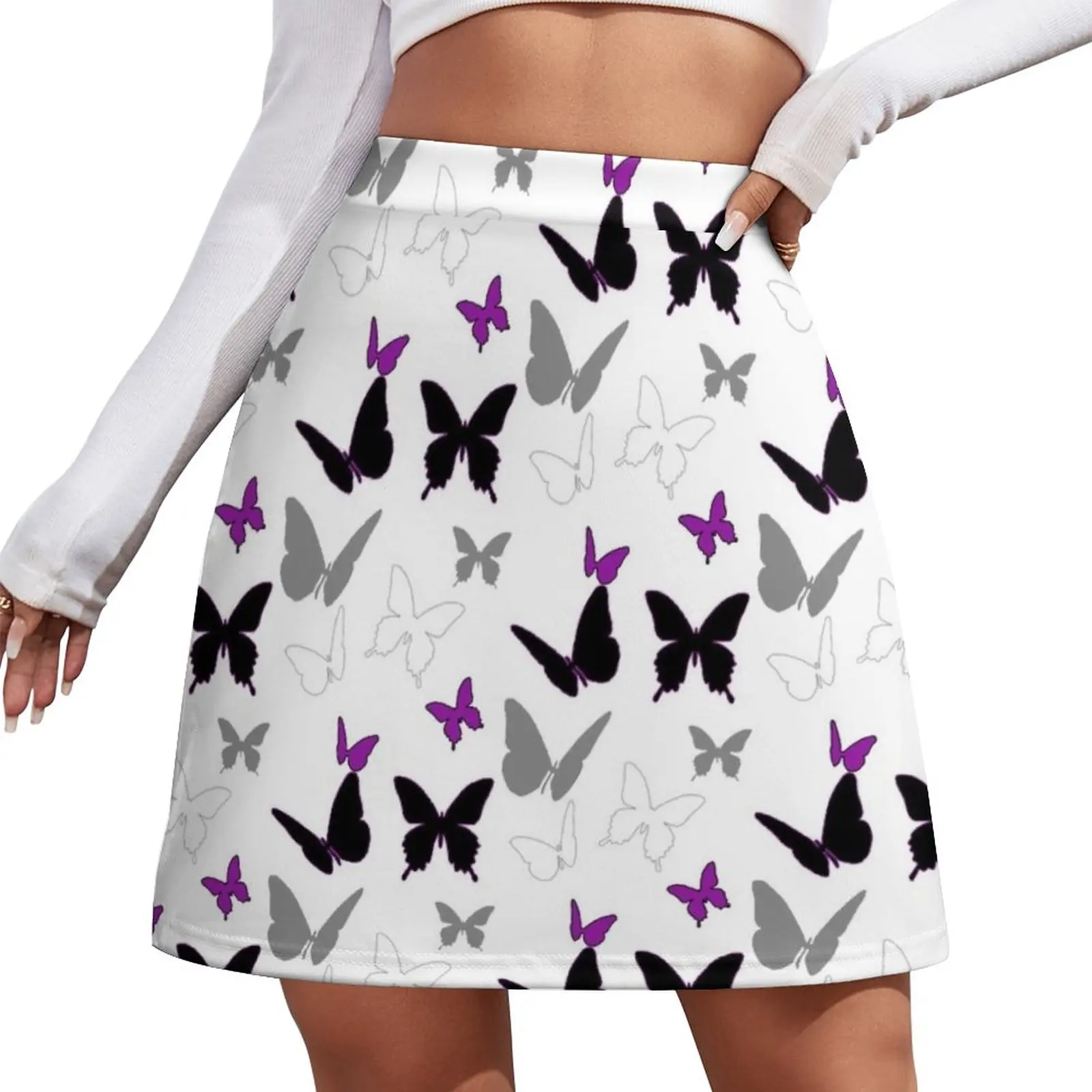 

Ace Butterflies Mini Skirt korean clothes ladies kawaii skirt 90s vintage clothes clothes for women