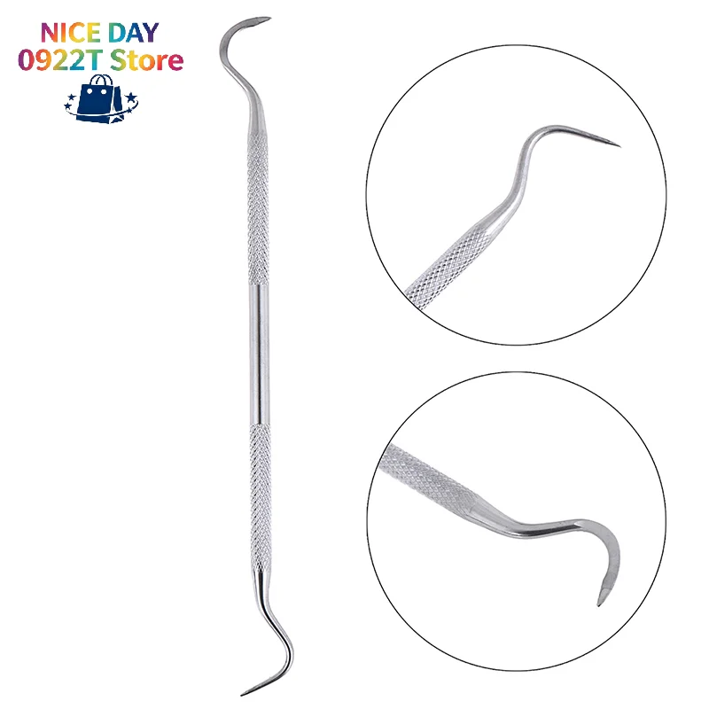 Double‑Ended Dental  Probe Dentistry Instrument Double End Design Teeth Cleaning Examination Tool for Home Oral Care@#X
