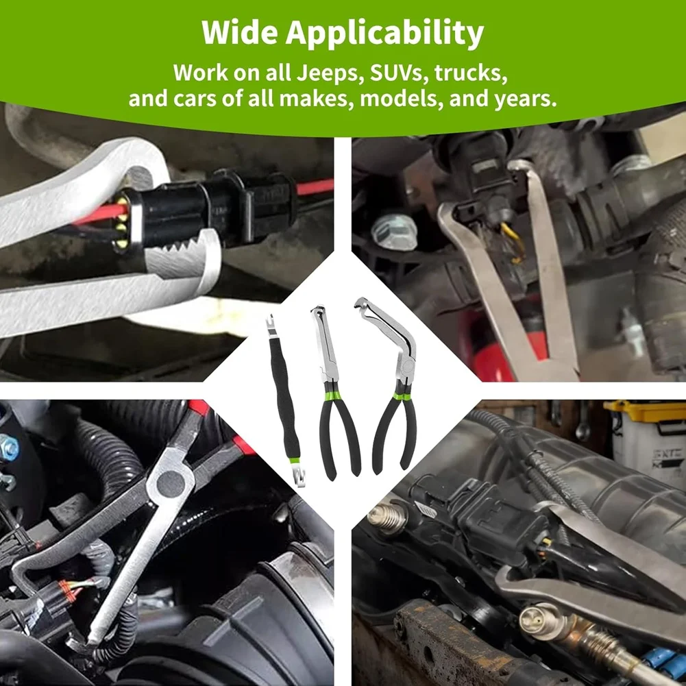 

AB34-3PCS Electrical Disconnect Pliers For Cars Automotive Electrical Connector Separator, Plug Pliers Oil Pipeline Removal