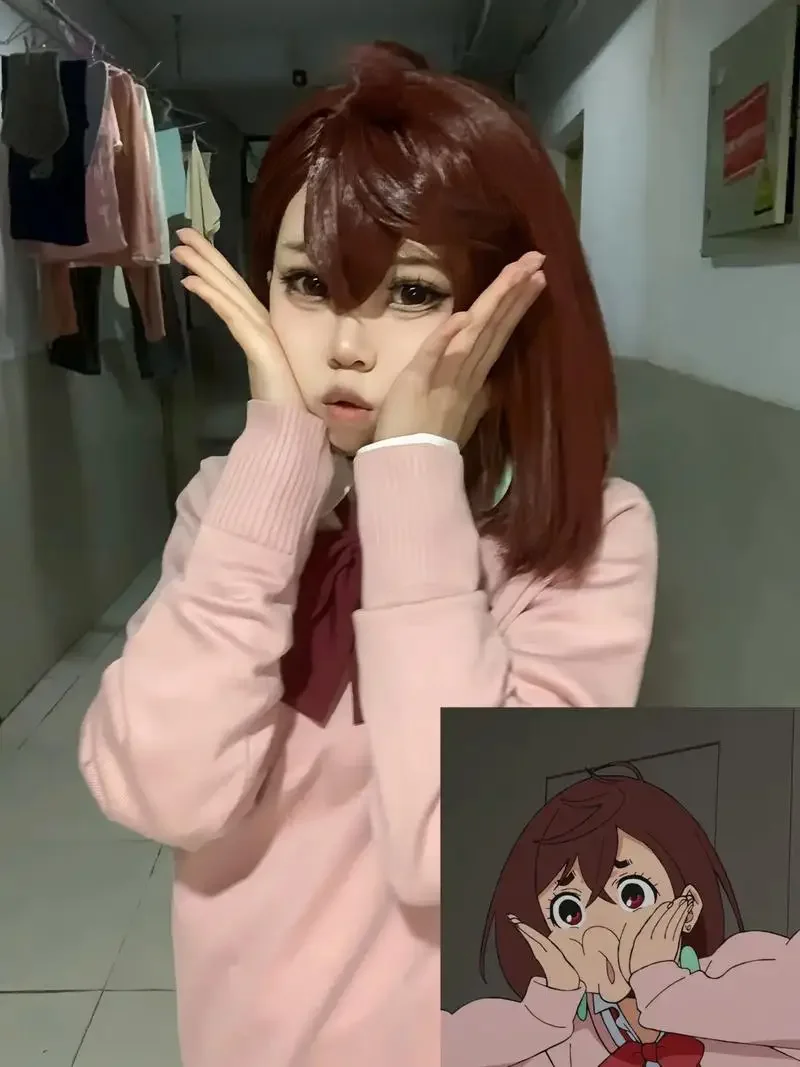 CosplayDandadan Kit de cosplay de anime - Okarun Ken Takakura Momo Ayase Aira Shiratori Disfraces Peluca y máscara con suéter Conjunto uniforme