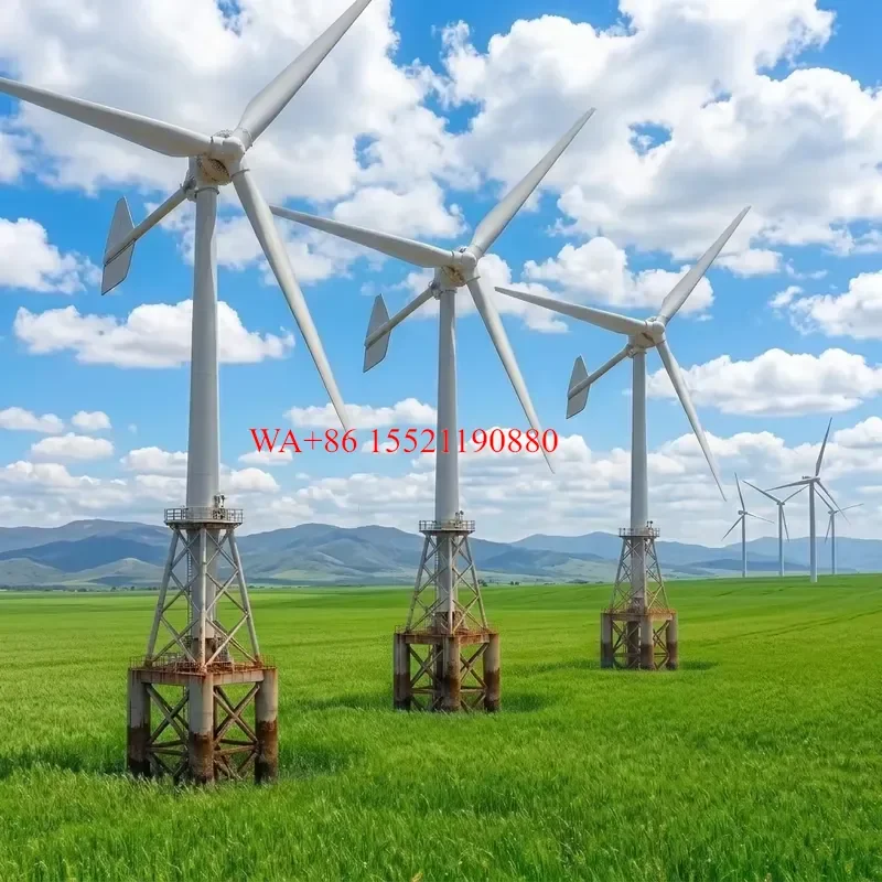 WMWMNU for Large 100kW Wind Generator Energy System Horizontal Axis Wind Turbine 19m Rotor Diameter 30m Height Permanent