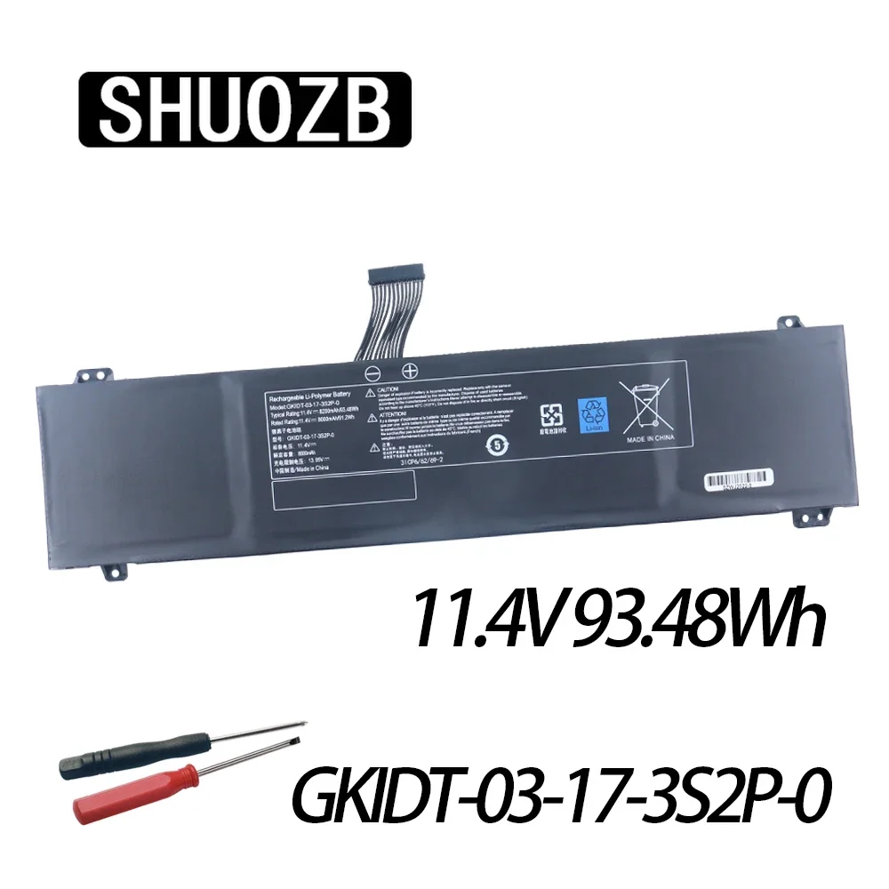 

GKIDT-00-13-3S2P-0 Laptop Battery For XPG Xenia 15 For Schenker XMG Fusion 15 XFU15L19 GKIDT-03-17-3S2P-0 3ICP7/63/69-2 11.4V