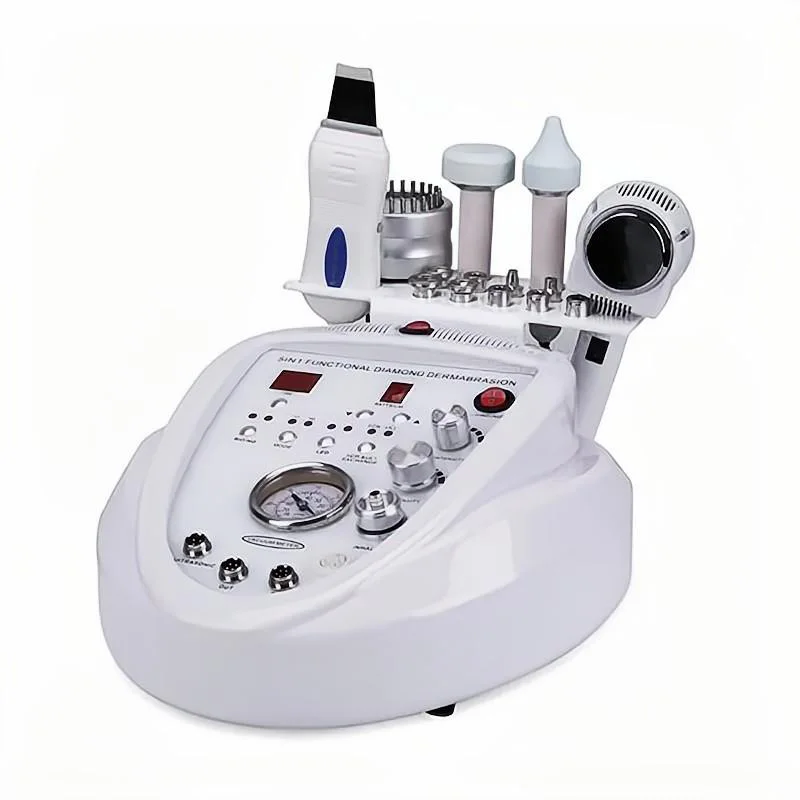 5 In 1 microdermabrasion Machine Galvanic Skin Scrubber Ultrasound Massager For Face Care Beauty Equipment