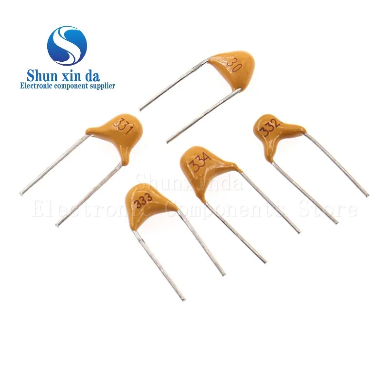 100 قطعة 50V 10PF ~ 10 فائق التوهج متجانسة السيراميك مكثف 22PF 47NF 220NF 1NF 4.7 فائق التوهج 1 فائق التوهج 101 102 104 105 106 103 474 100NF 330NF 0.1 فائق التوهج