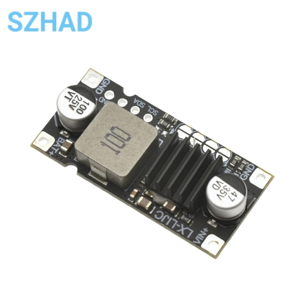 Módulo step-down de carregamento de bateria de lítio DC5V-26V 1S/2S/3S/4S 3A 40W com corrente de proteção de temperatura ajustável