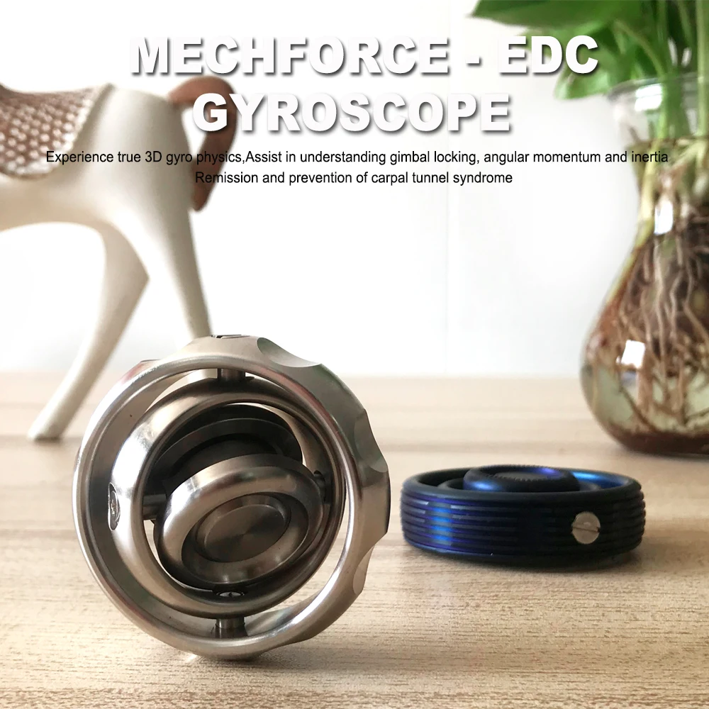 Upgrade Mechforce EDC Metal Gyroscope Fingertip Gyro Decompression Adult Toy Anti Stress Balance Fidget Spinner