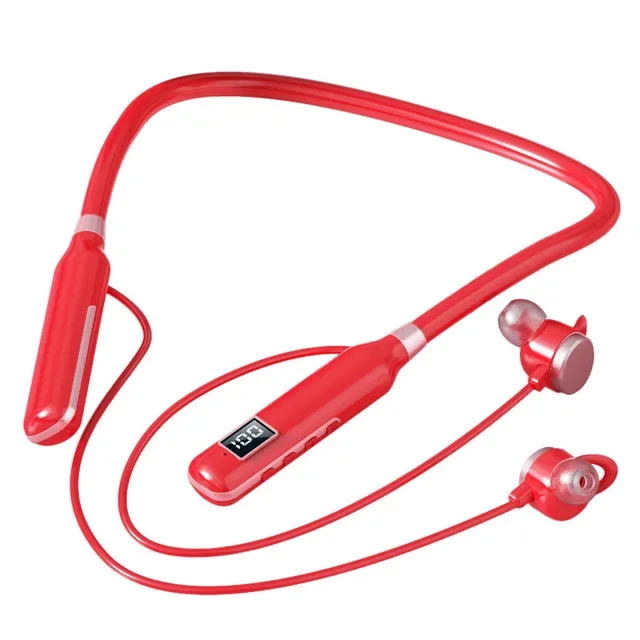 Wireless Headphones Bluetooth 5.3 Neckband Earphones Magnetic Sports BT7 Waterproof Earbuds Headset With Mic SD Card Mode