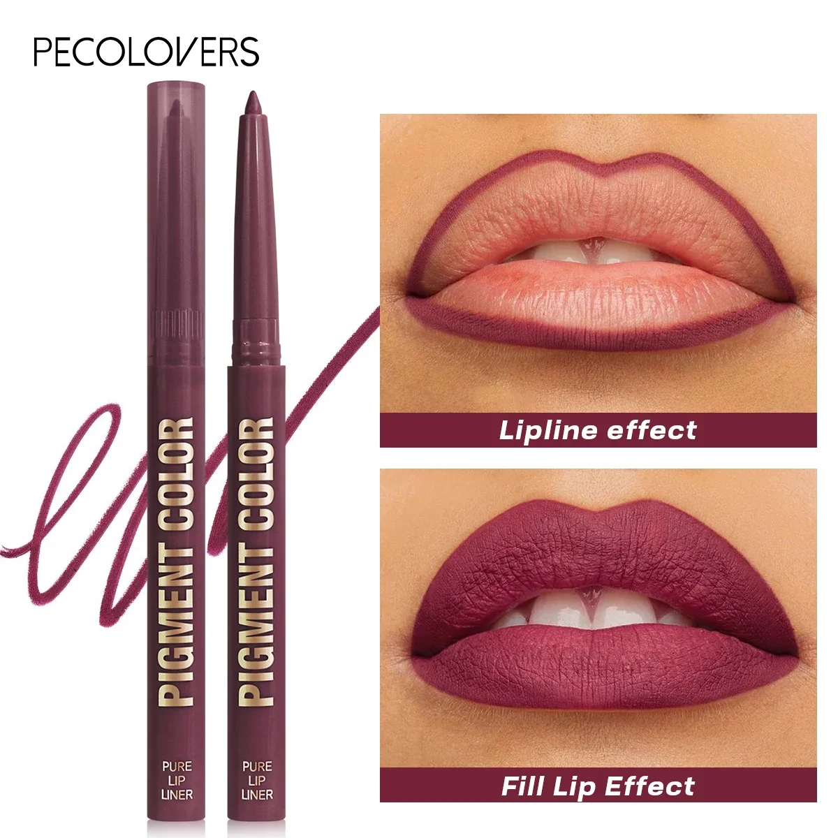 Nude Matte Lip Liner, Moisturizing, Natural Lipstick,Waterproof,Long-lasting Lip Gloss
