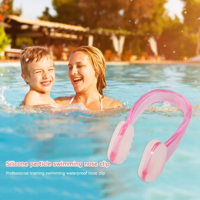 Unisex Swimming Nose Clip Eco-friendly Soft Silicone Waterproof Nose Protector, Comfortable Swimming Pool Accessories for Kids