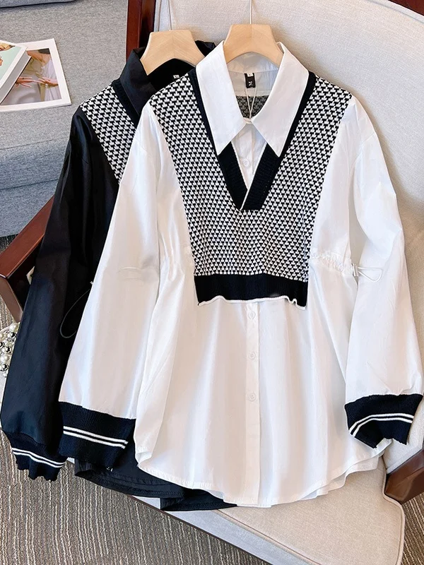 

Slimming Effectiven Trendy irt Women's Spring New Design Sensation Small ence All Match Long Sve Collar