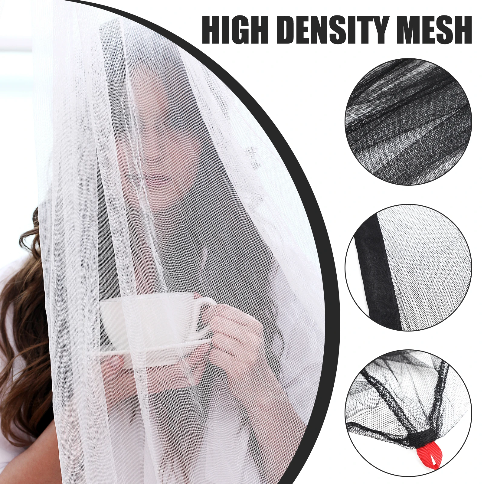 

1 Set Mosquito Indoor Mosquito Net Tent Double Bed Lightweight Mosquito-Proof Protector For Home Dorm Camping Travel Sleeping
