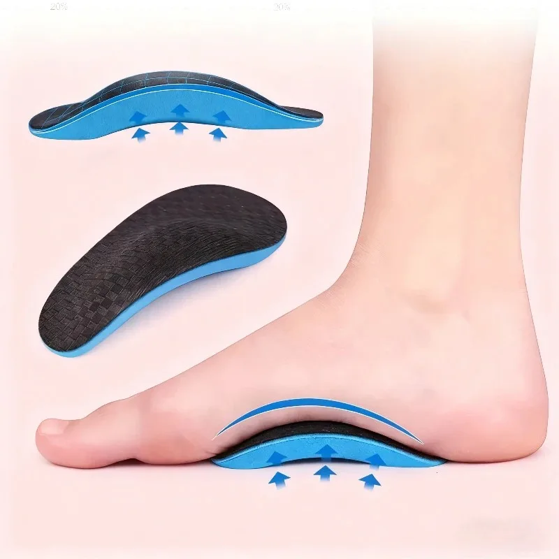 

1 Pair Of EVA Arch Support Half Cushions Non Slip Arch Cushion Flat Feet Sports Palm Pad Heart Cushion Shoe Insoles