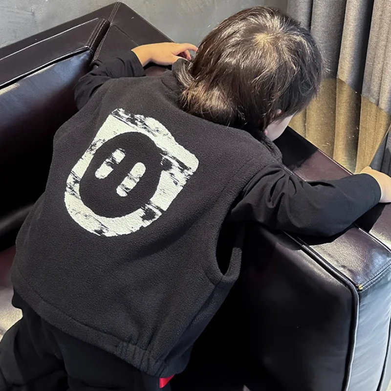 Boys' Spring and Autumn Good Vest Jacket 2026 New Year Gift Outdoor Sports Shirt Children's Clothing Gift