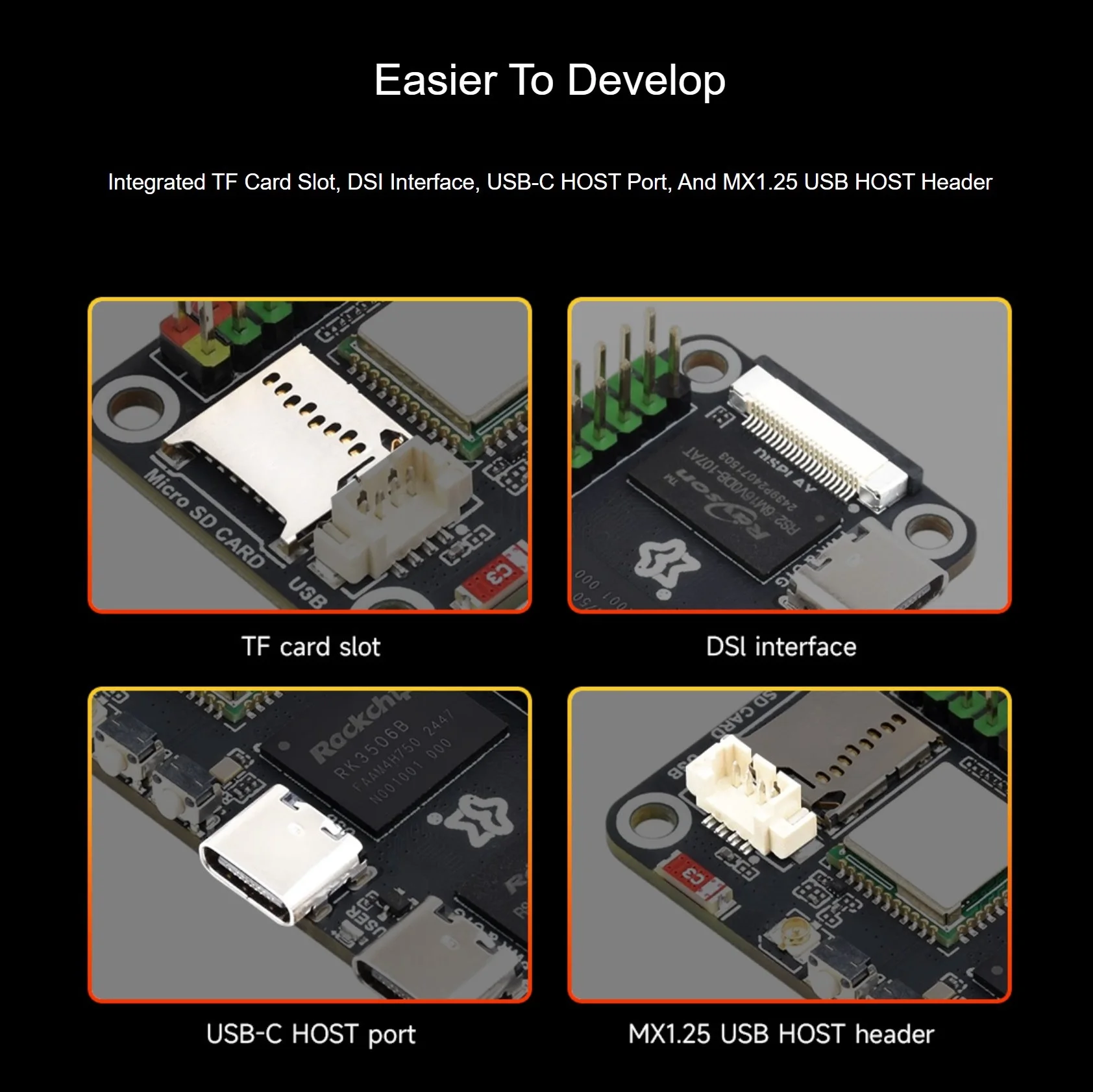 Luckfox Lyra Zero W Micro Linux Development Board RK3506B Chip Triple-core Arm Cortex-A7 ومعالجات Arm Cortex-M0