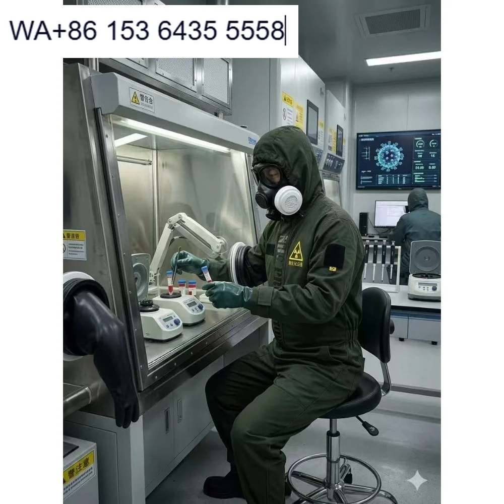 Gas-Tight Composite Protective Coverall: Sealed Safety Gear Against Toxic Dust, Liquids & Industrial Pollutants