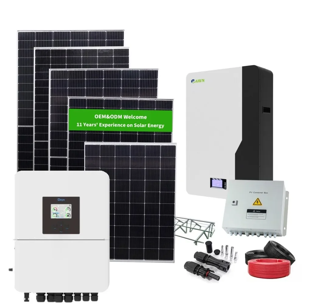 5kw Hybrid Solar System Electric Power Generation Kit Complete Set Solar Energy Power Storage System For Home