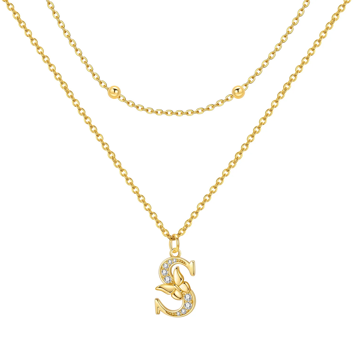 

Ожерелье-подвеска Orstarry из стерлингового серебра 925 пробы с золотыми буквами A-Z, приносящими удачу, для женщин, подарки на день рождения, модные ювелирные изделия