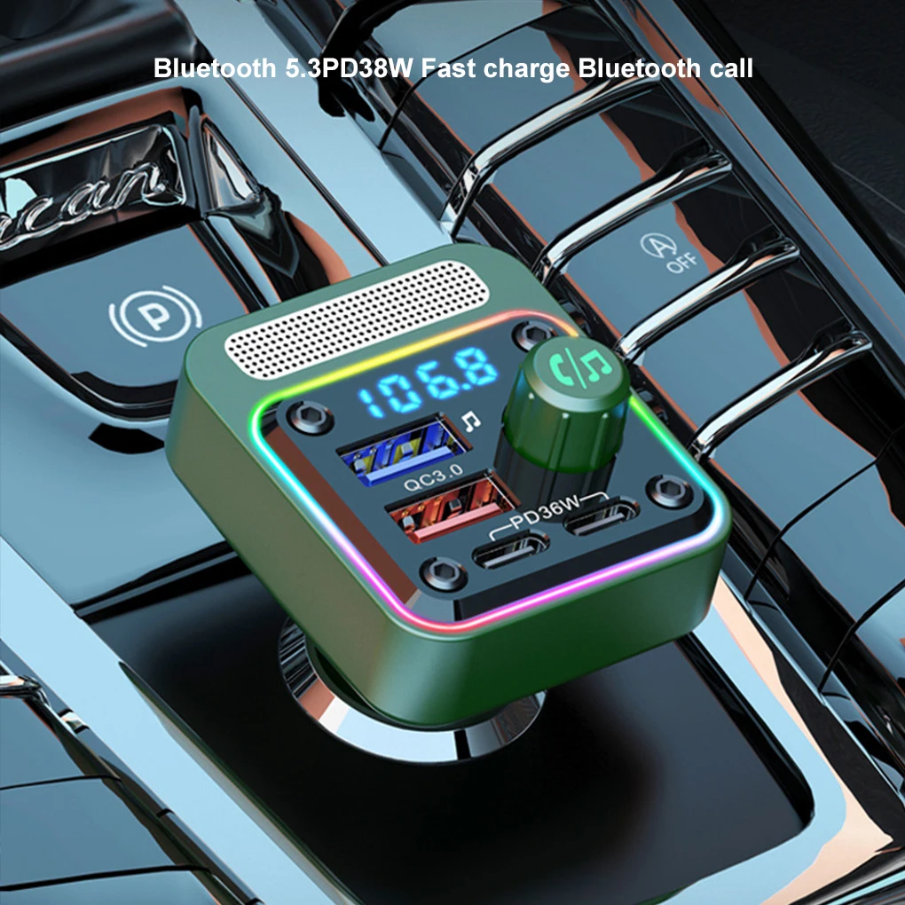 Ambient Light Show USB Flash Drive – Bluetooth MP3 Player For Car Forultra Fast Charging Subwoofer