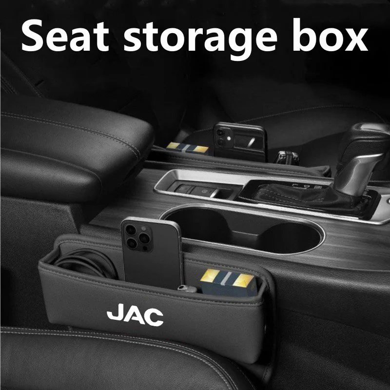 Car Seat Organizer Leather Crevice Storage Box Car Accessories for JAC Refine J3 J2 S5 S3 J5 J6 J4 T8 Vapour S2