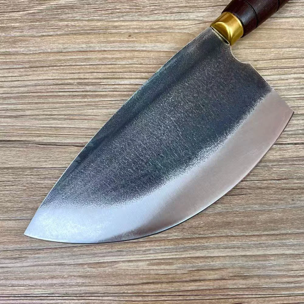 8.5 Inch Chopper Knife Spring Steel Blade Butcher Chopping Handmade Forged Kitchen Knives Chop Bone Meat And Poultry Tools - view 4