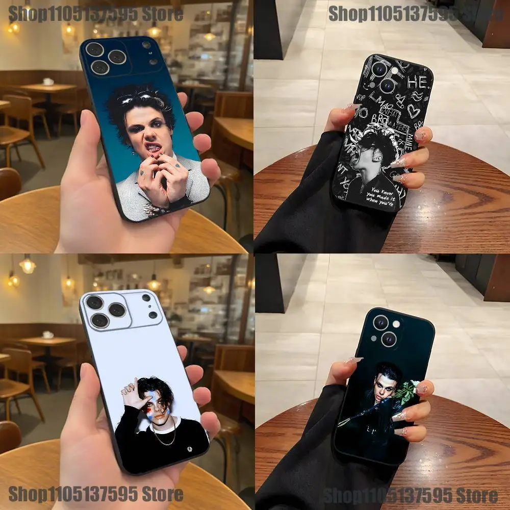 

Singer Cool Y-Yungblud Phone Case For iPhone 17,16,15,14,13,12,11,Pro,XS,Max,XR,Plus,E,SE4,Mini Black Soft Cover