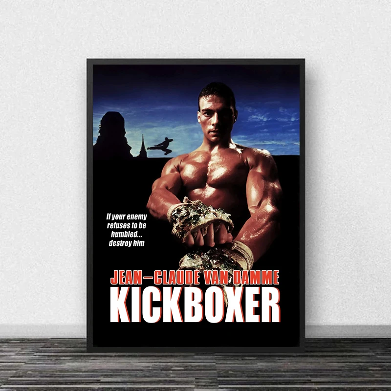 Classic Movie Kickboxer Jean-Claude Van Damme Lionheart Prints Flim Poster Canvas Painting For Living Room Home Decor Gift