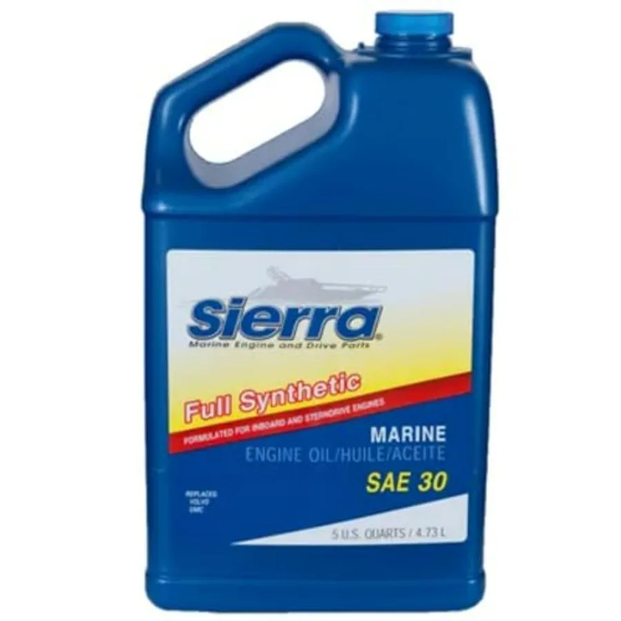 

Sierra SAE 30 Full Synthetic Oil 5 Quart 18-9410-4 High-Performance Engine Lubricant for Heavy-Duty Vehicles and Extreme Temper