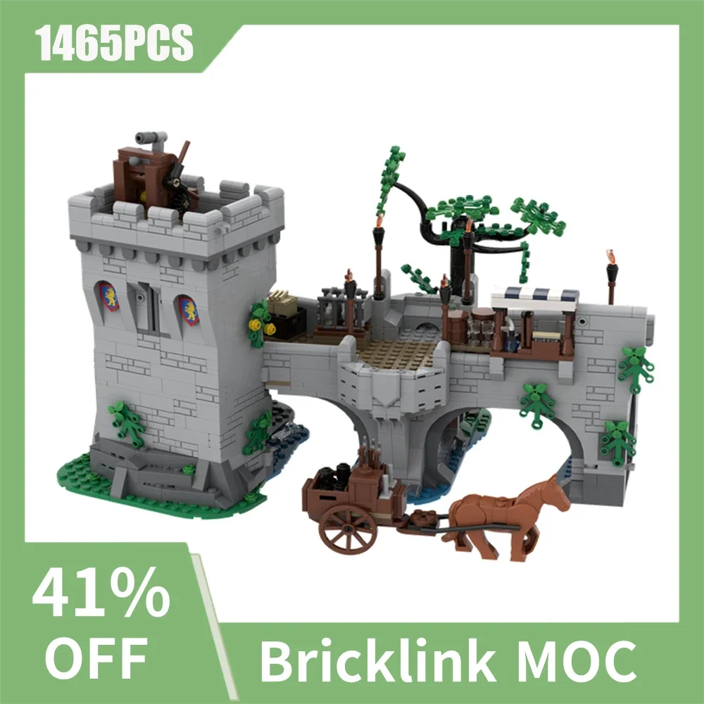 

1452PCS European Medieval Street View Castle Center Bridge creative ideas Retro childToy Birthday Gift building blocks MOC-10305