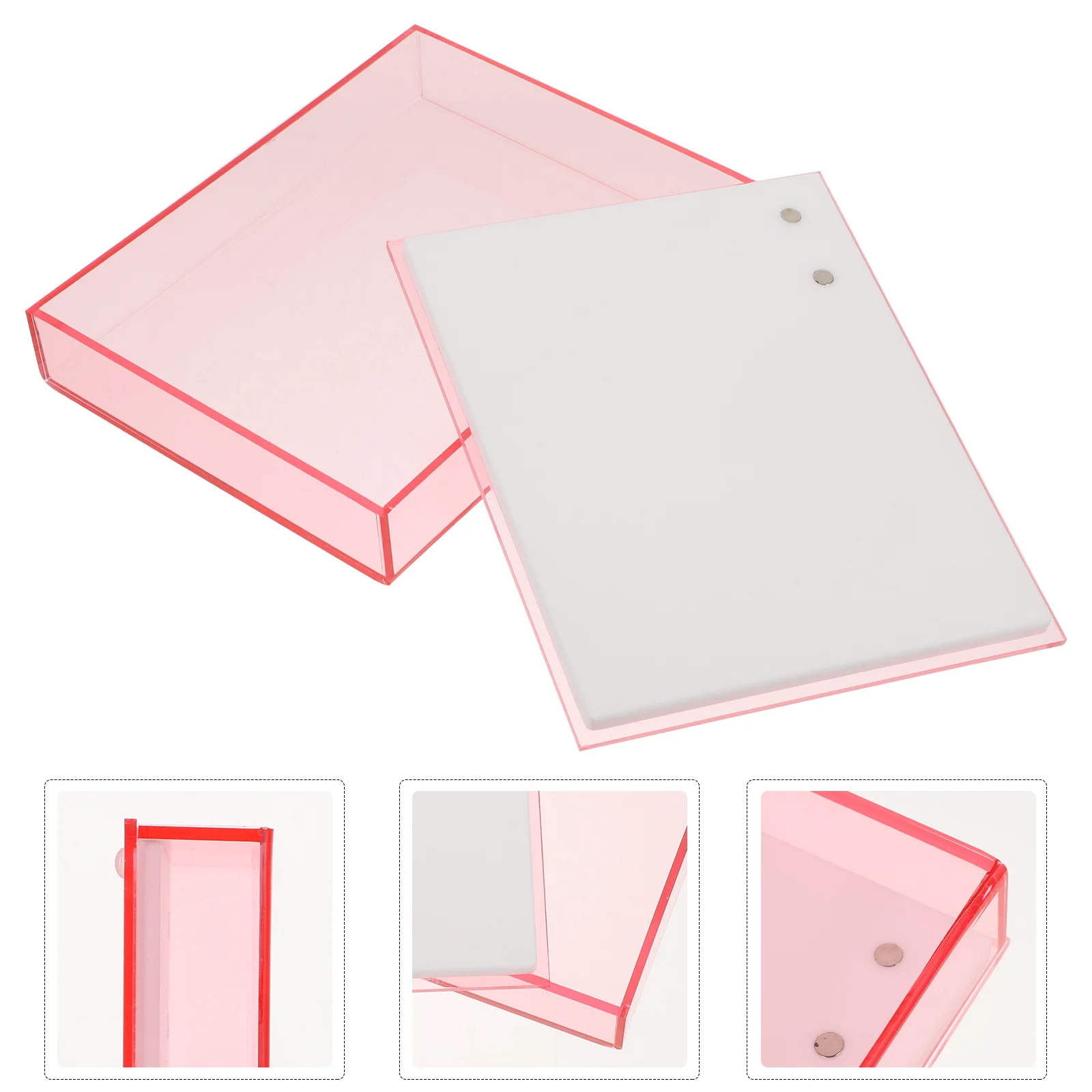 

Acrylic False Eyelashes Storage Case Reusable Organizer for Makeup Travel Durable Lightweight Portable Eyelash Storage Box