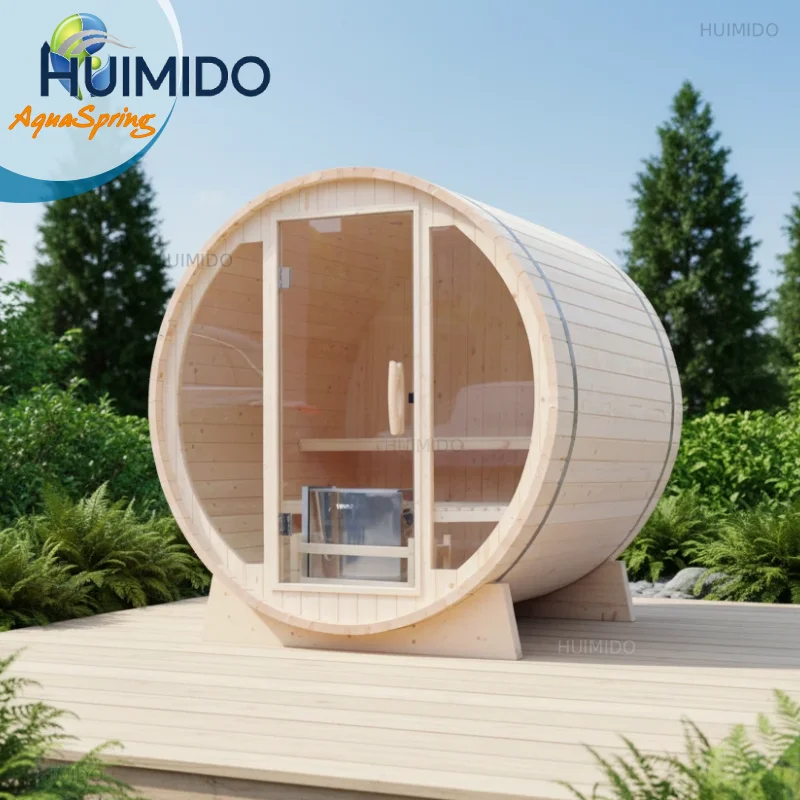 Factory can customize OEM/ODM barrel sauna, outdoor sauna, traditional steam sauna, outdoor sauna cabin for health care