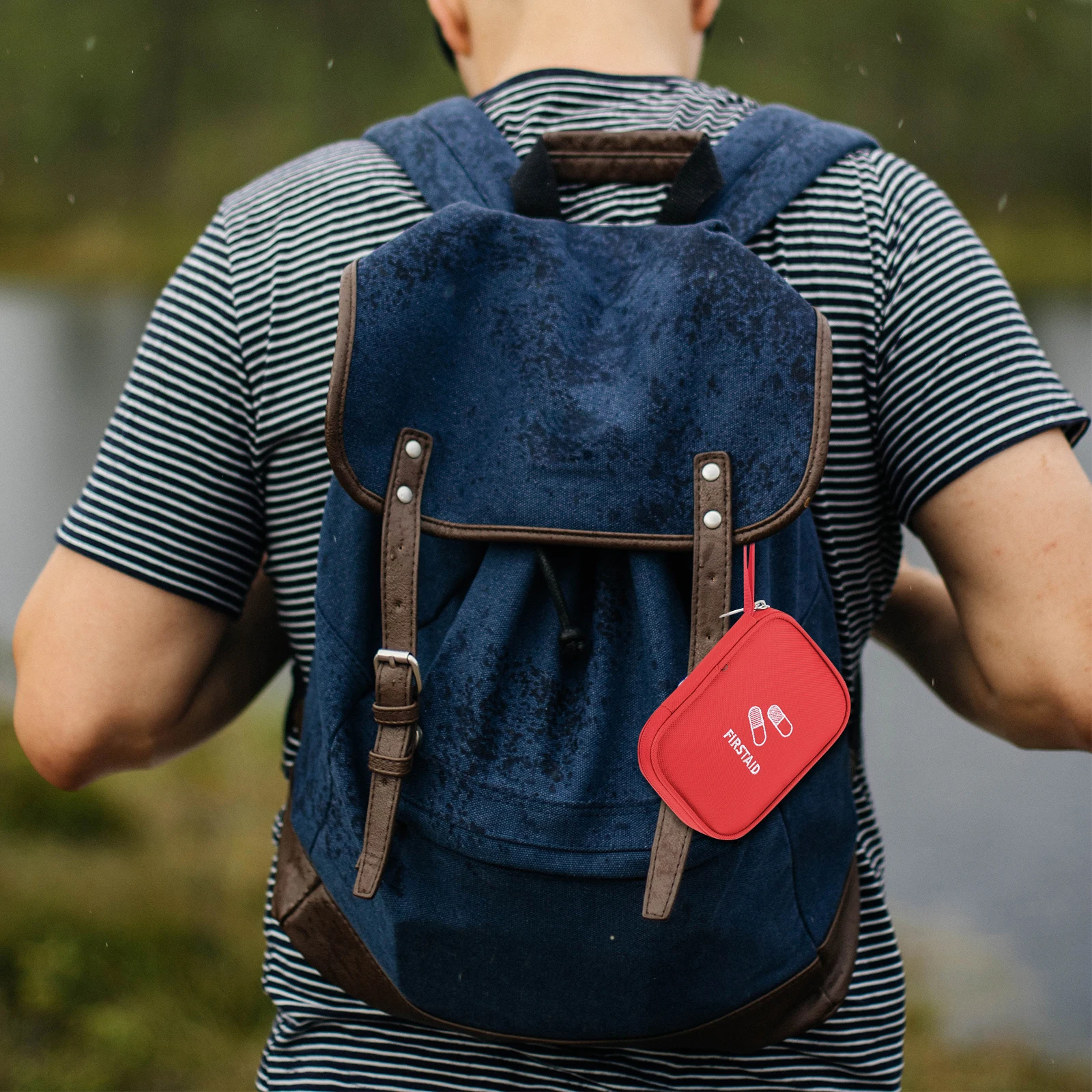 

Portable Medicine Bag Small Medical Storage Case Durable First Aid Organizer for Travel Hiking Camping Outdoor Emergency