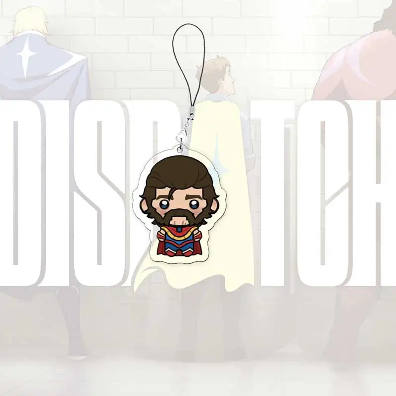 DISPATCH Z-Team الهاتف المحمول سحر الاكريليك قلادة صغيرة السترة روبرت روبرتسون غير مرئية سلسلة هواتف حلقة المشجعين الأصدقاء هدية