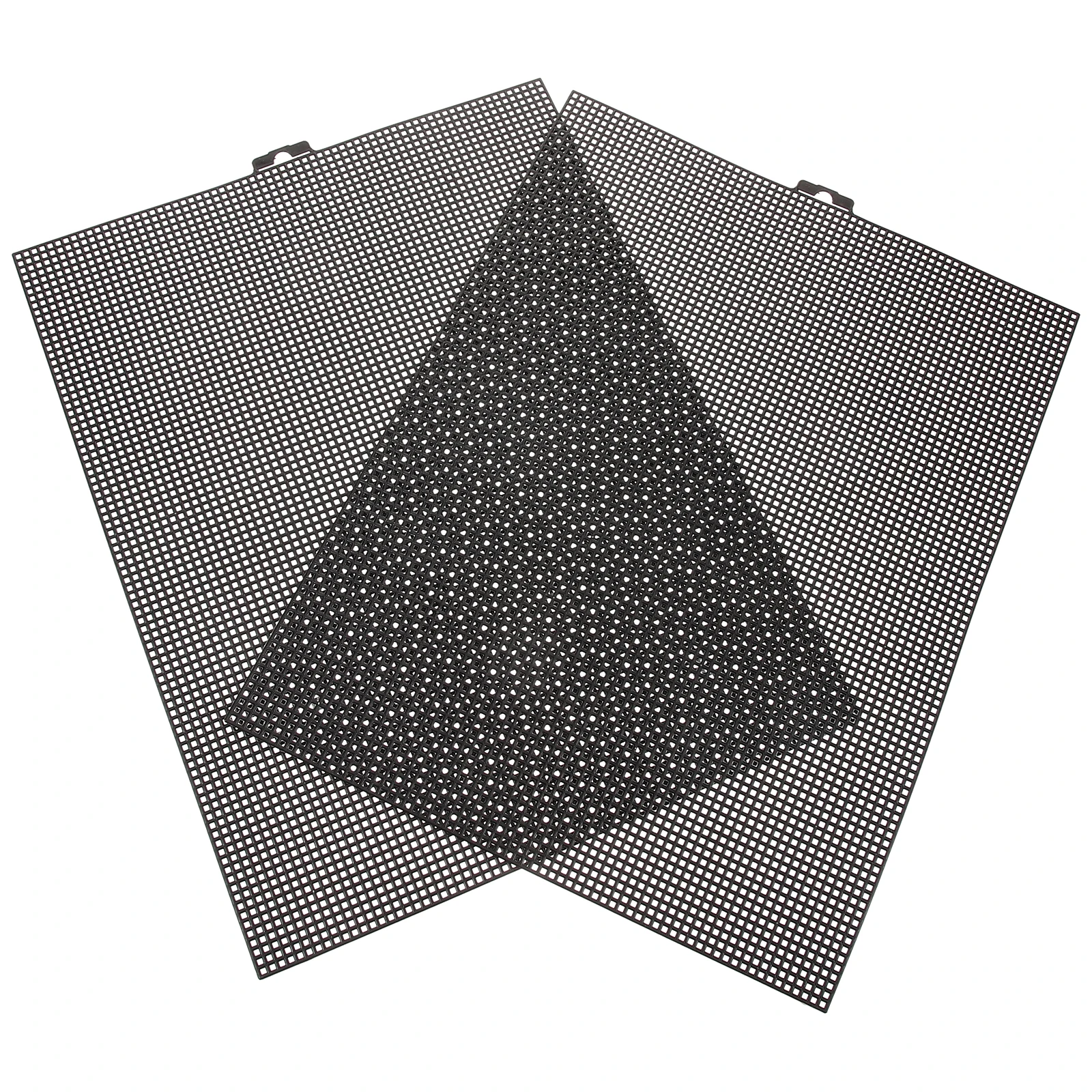 

2pcs 90x70 Checkered Embroidery Backing Board Plastic Cross Stitch Mesh DIY Gridding Cloth Durable Classic Embroidery Fabric