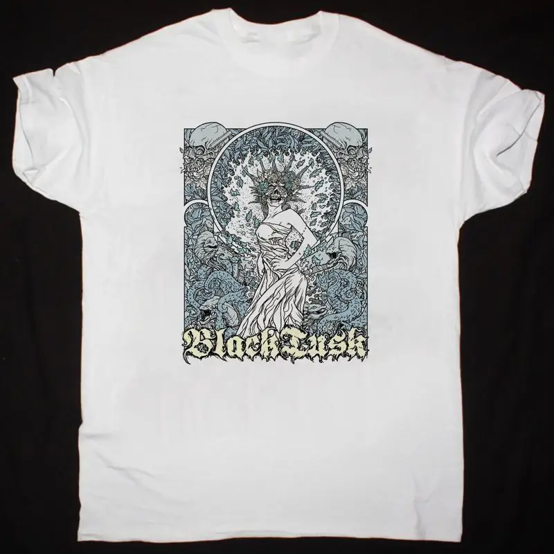 تي شيرت أسود Tusk Band Live On Stage أبيض قطن Jh105 #1