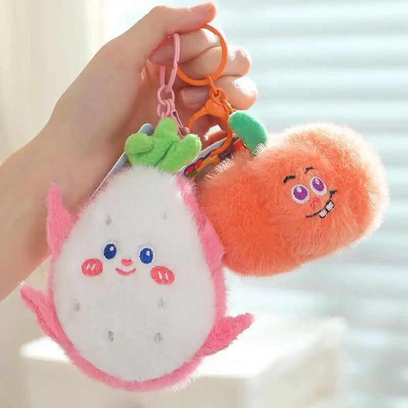 18 أنواع محاكاة الكرتون الفواكه الخضار ألعاب من نسيج مخملي الثوم بيتايا الزنجبيل دوريان المانجو لينة محشوة قلادة دمية متعة هدية