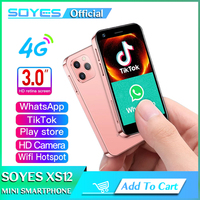 SOYES XS12 Super Mini Phone 4G LTE 3GB 64GB Android 10.0 Octa Core 3.0 Inch Metal Material 5M /13MP Camera Small Smartphone