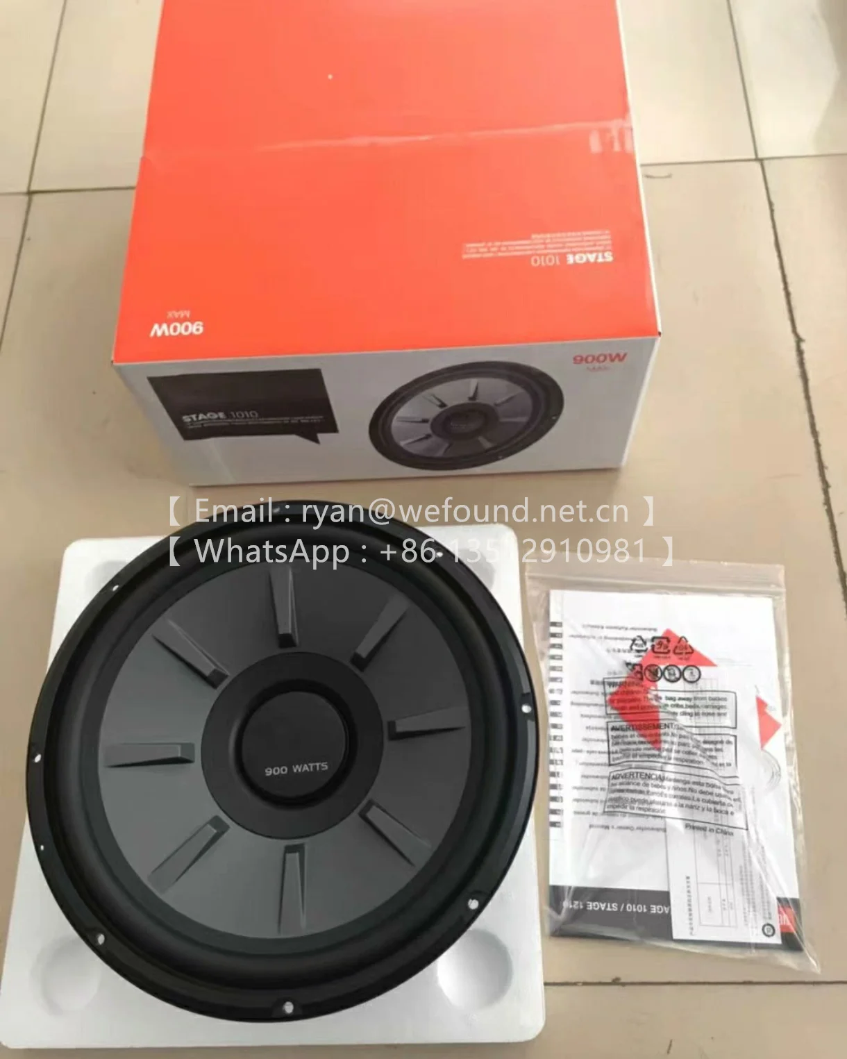 

STAGE1010 for Stage 1010 Subwoofer, 10" (250mm) woofer with 225 RMS and 900W peak power handling