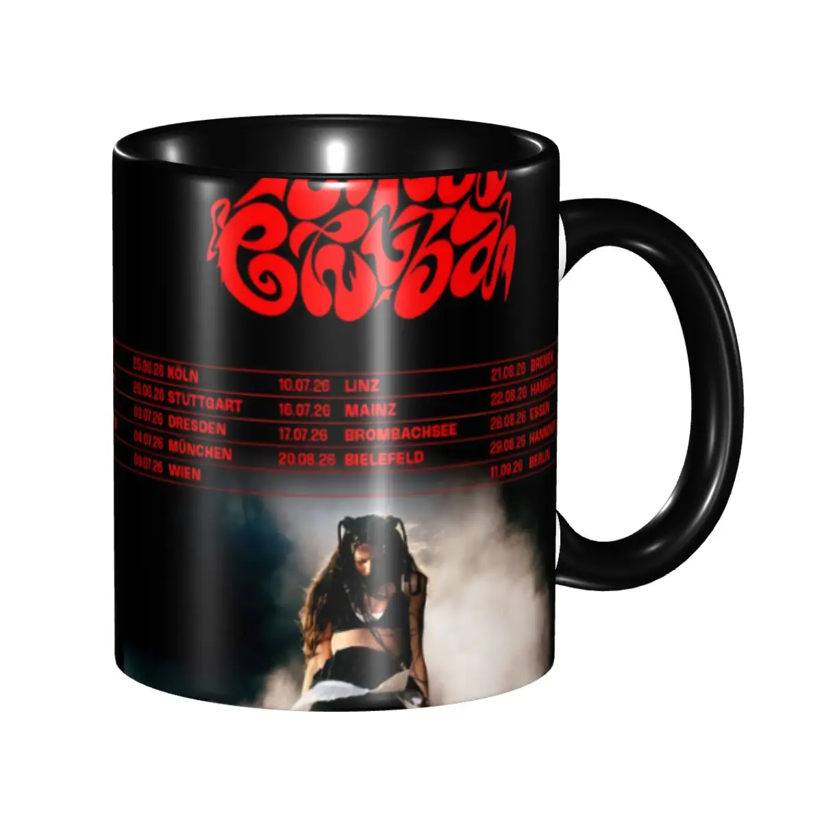 

German Singer Nina Chubas Coffee Mugs DIY Custom Ceramic Mug Creative Gift