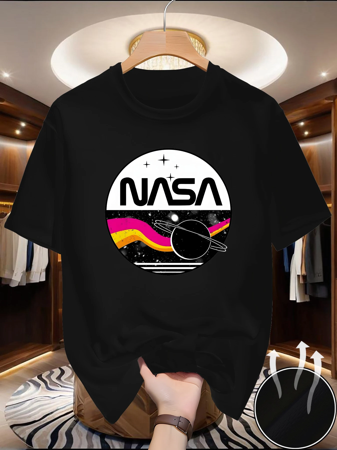 

Модная брендовая футболка с коротким рукавом, новинка лета 2026, универсальная футболка с принтом, парный комплект