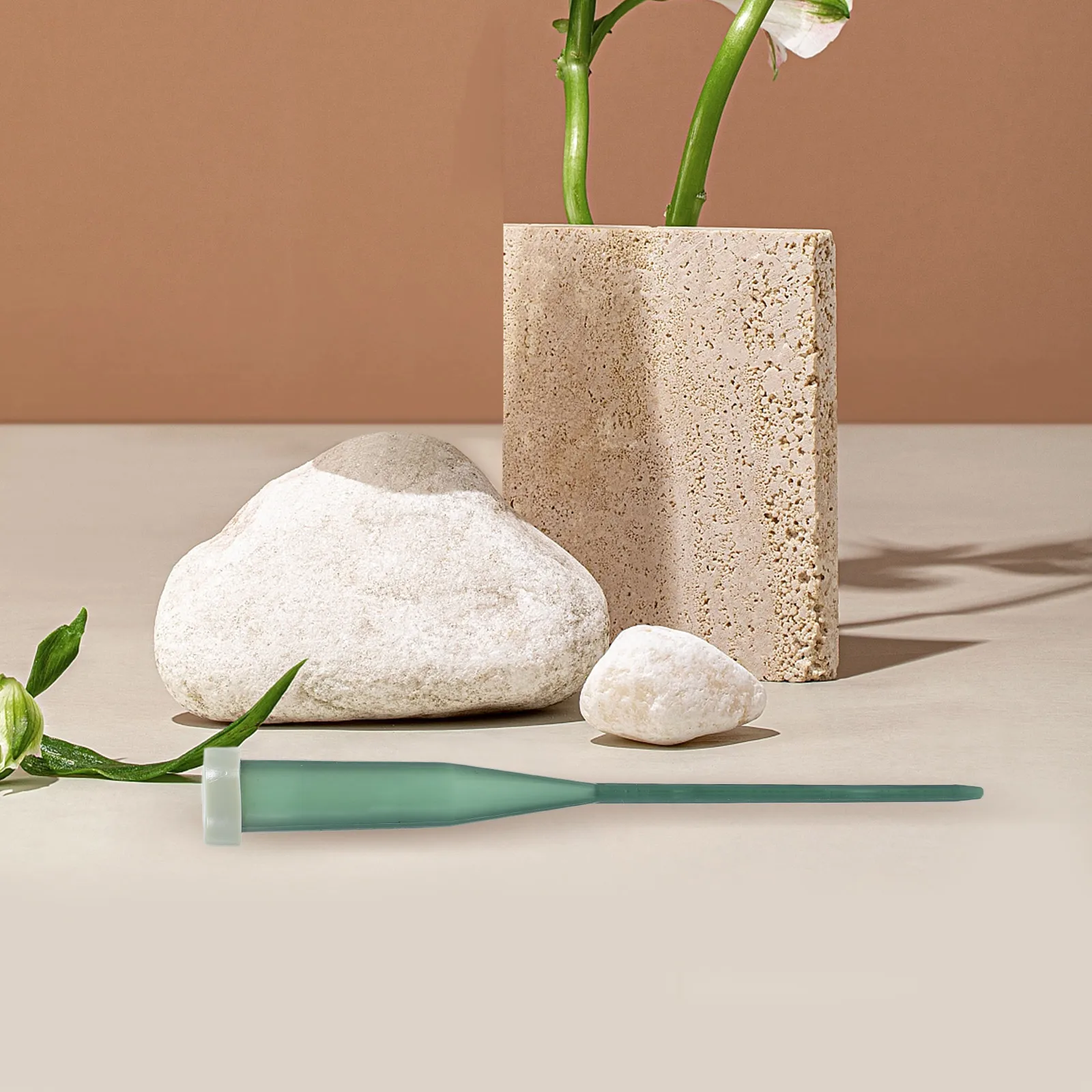 25 قطعة أنابيب المياه زهرة طازجة البلاستيك الأخضر الأزهار أنابيب قبعات قابلة لإعادة الاستخدام ترتيب جذع واحد لوازم حامل باقة الزهور