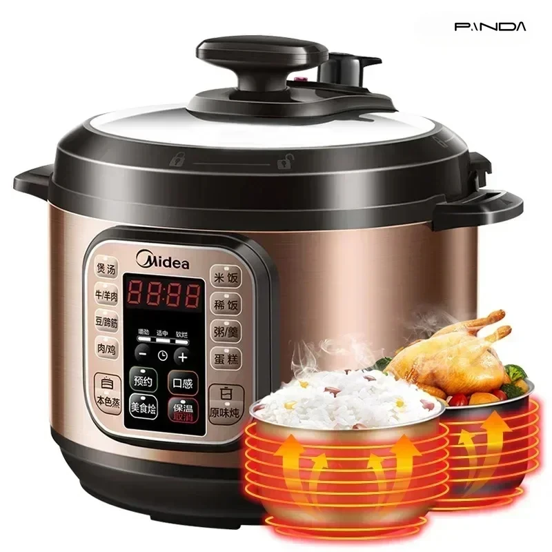 Electric pressure cooker 5L large capacity household multifunctional new cooking electric pressure cooker for 3-6 people