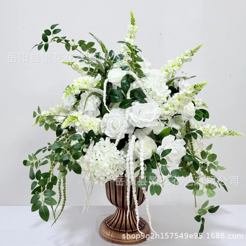 

80Cm new white flower ball simulated flower wedding stage arrangement simulated flower dining table living room exhibition hall