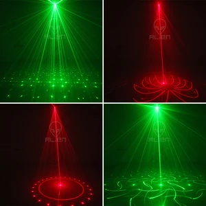 Alien-Luz wiederaufladbare Festplatte, aktivierter Sound, RGB-LED-Strobe, Laser-Projektorbühne für Tanz, Geburtstag, Ehe, Bar, Weihnachtsfeier 12 Hauptverkäufe von Trail Laser - №4