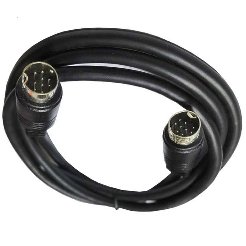 1m 2m 9Pin DIN Male Plugs to 9Pin DIN Male Extension Adapter Cable Leads for Home Entertainment System