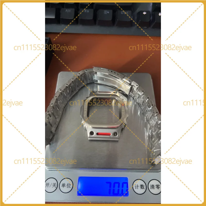 Titanium Alloy Watch Case Band Set for Casio GWBX5600 Lightweight with Logo 70g Free Disassembly Tool view 6