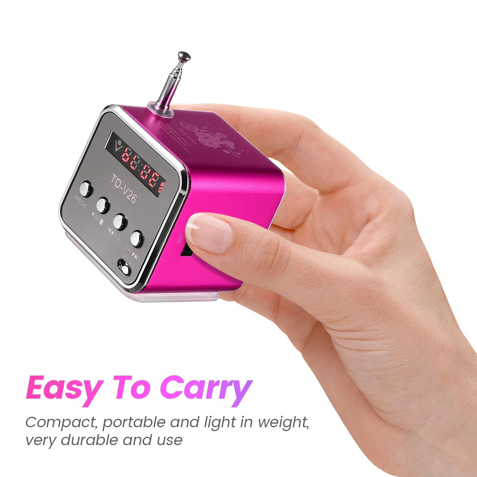 

1Set Retro Wireless Speaker Mini Sound System Portable Outdoor Music Player for Gifts Travel Desktop