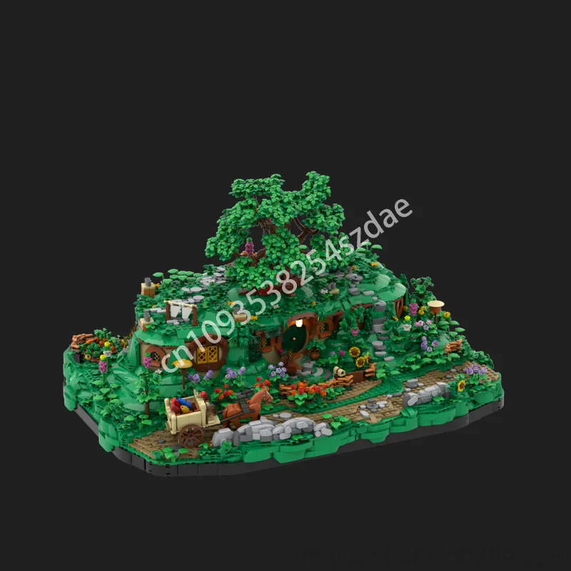 

2756 шт. MOC The Shiress, большая сумка, кольца, строительные блоки, развивающие практические рождественские игрушки, подарок STEM