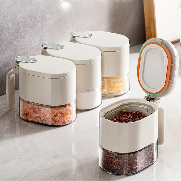 

High End Sealed Seasoning Box Jar Kitchen Household Storage Box Seasoning Bottle Moisture-proof Thickened Durable Boxes